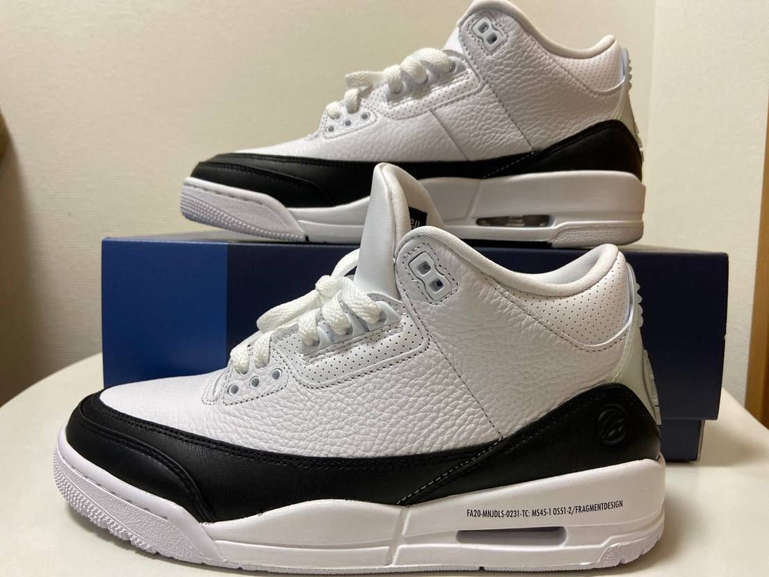 Fragment × Nike Air Jordan 3 "White/Black"