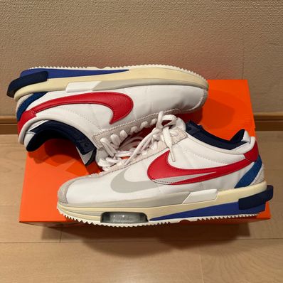 sacai × Nike Zoom Cortez "White and University Red"