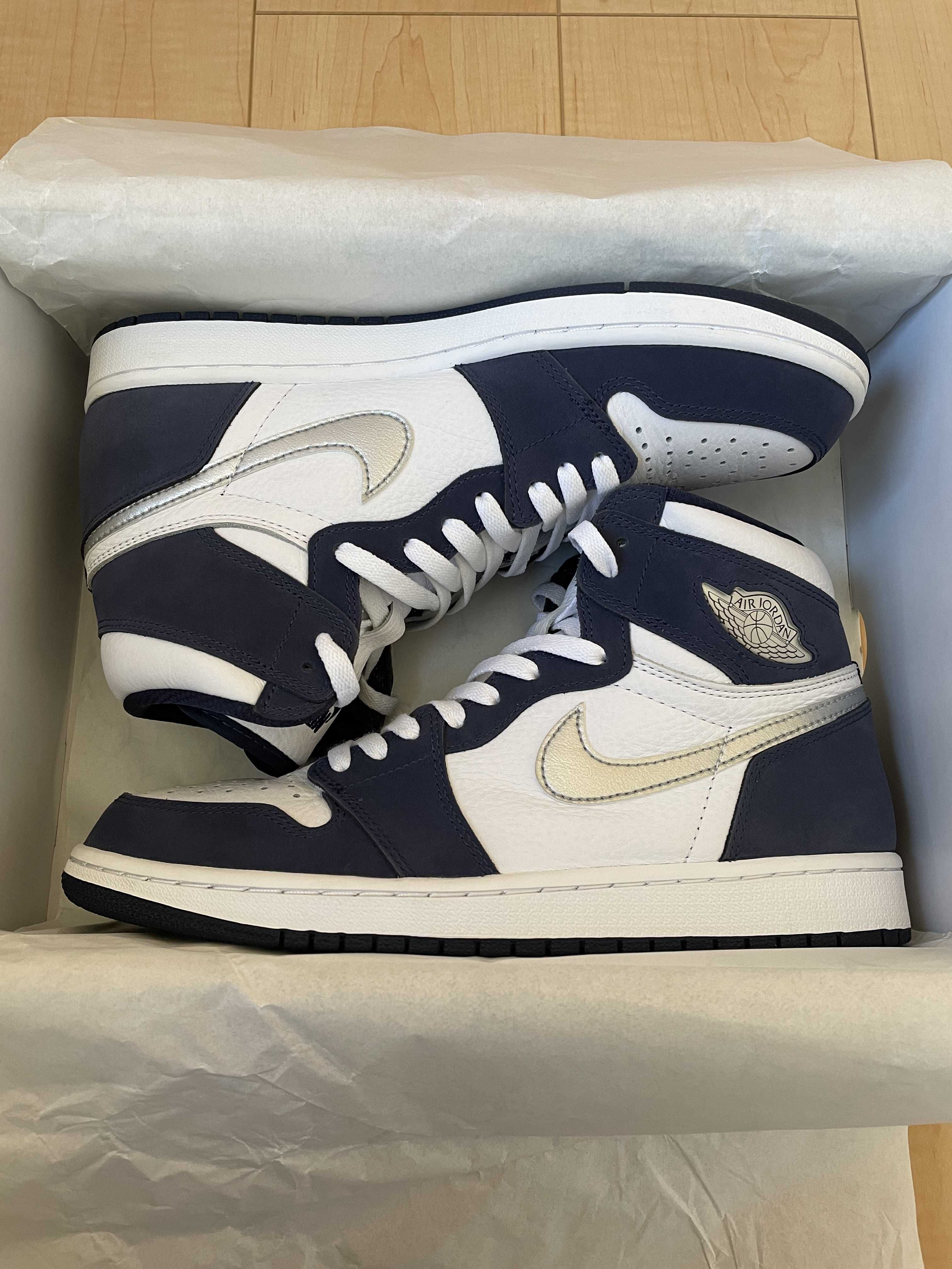 Nike Air Jordan 1 High OG CO.JP "White/Midnight Navy" (2020)(ブリーフケースなし)