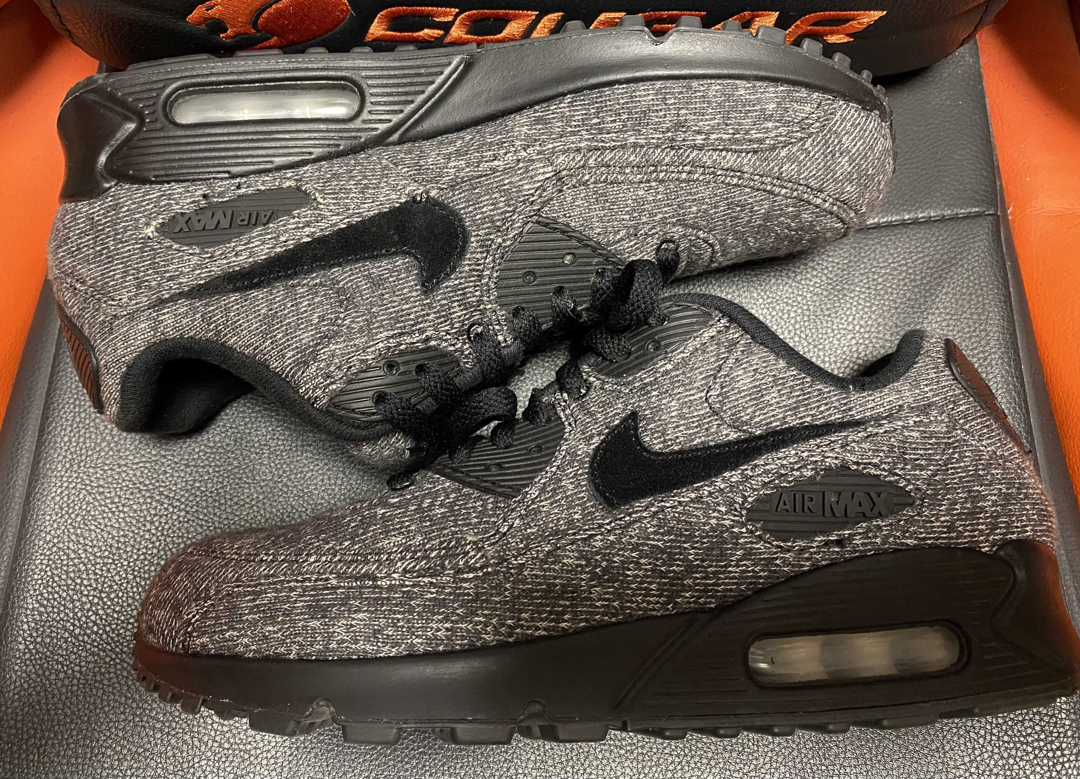 LOOPWHEELER × Nike Air Max 90 "Grey/Black"