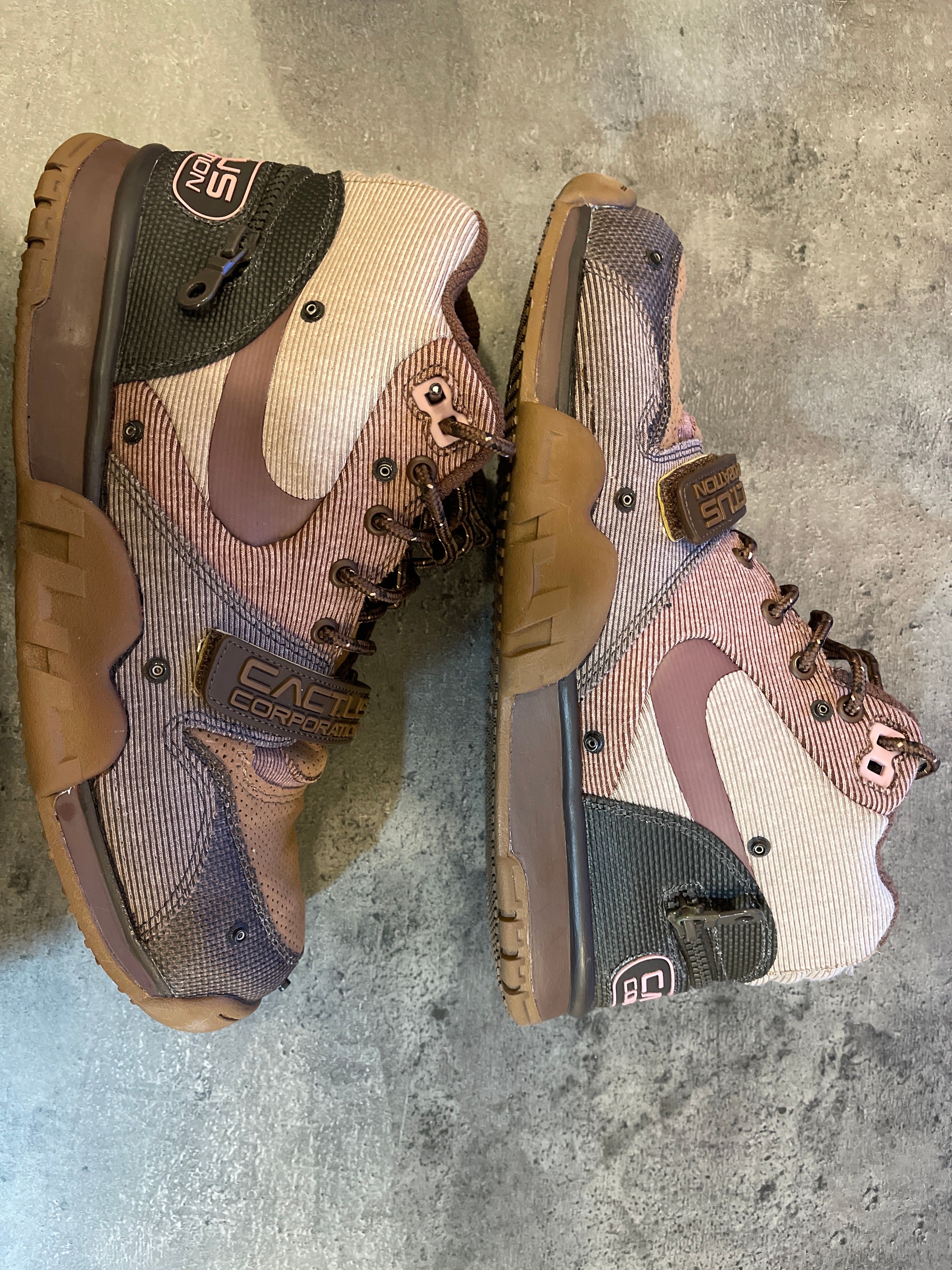 Travis Scott x Nike Air Trainer 1 SP "Archaeo Brown and Rust Pink"