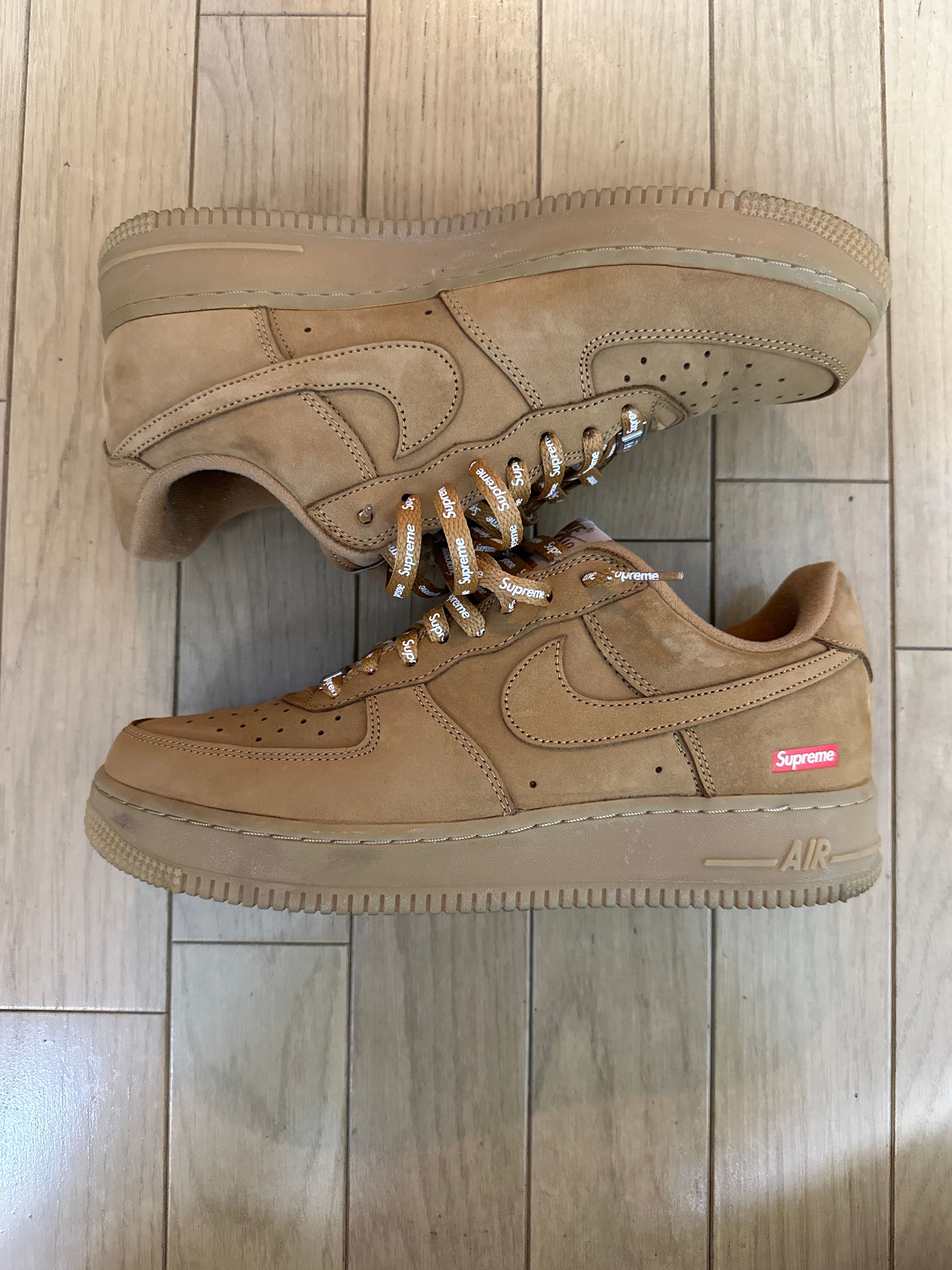 Supreme × Nike Air Force 1 Low "Flax/Wheat"