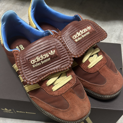 Wales Bonner × adidas Samba Nylon Low "Fox Brown/Sandy Beige/Lucky Blue"