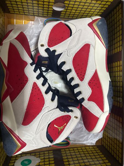 Trophy Room × Nike Air Jordan 7 "True Red and Obsidian"