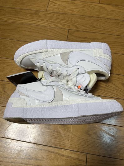 sacai × Nike Blazer Low "White Patent Leather"