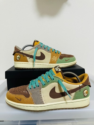 Zion Williamson × Nike Air Jordan 1 Low OG "Flax and Oil Green"