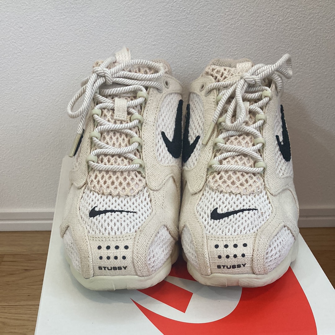 Stussy × Nike Air Zoom Spiridon CG 2 "Fossil/Black"