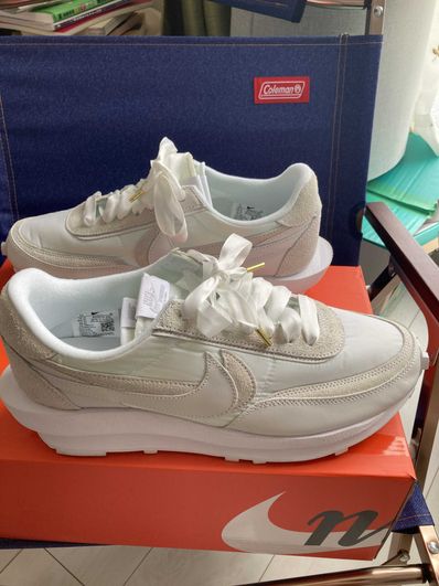 sacai × Nike LDV Waffle "Triple White"