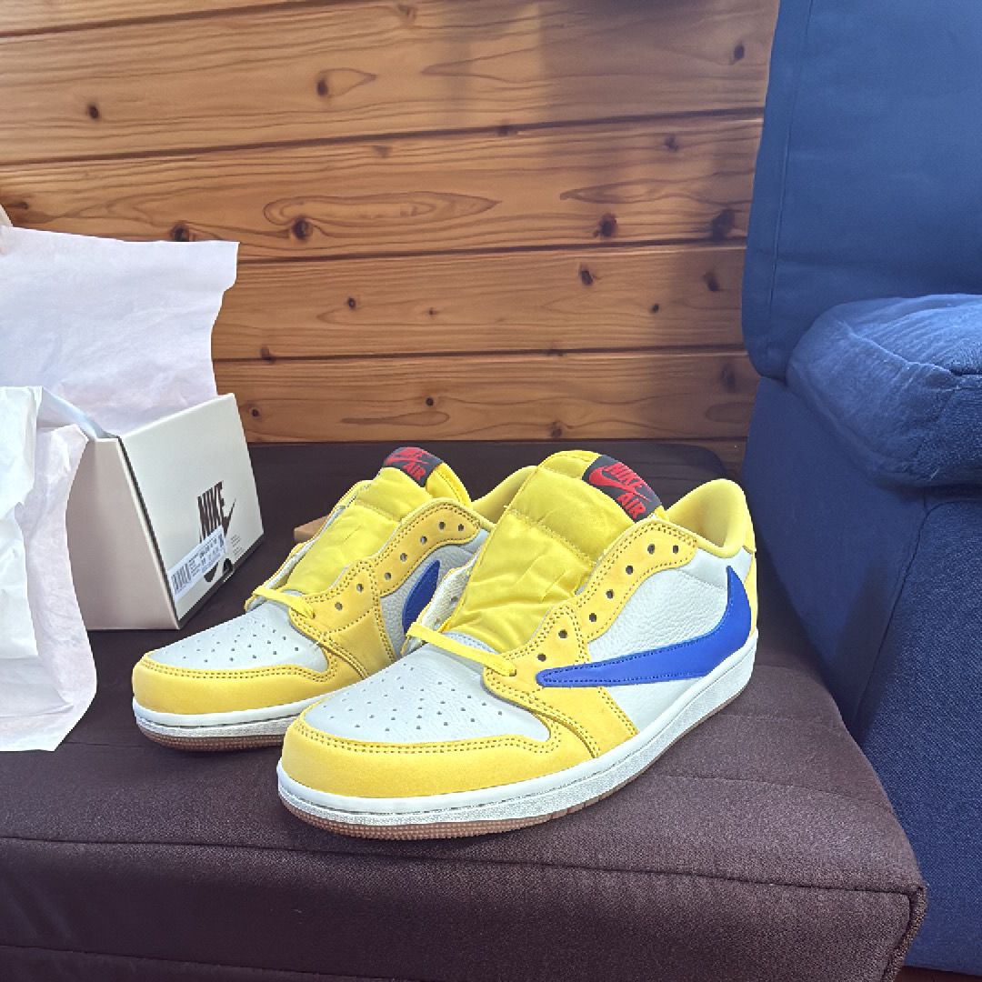 Travis Scott × Nike Women's Air Jordan 1 Retro Low OG "Canary"