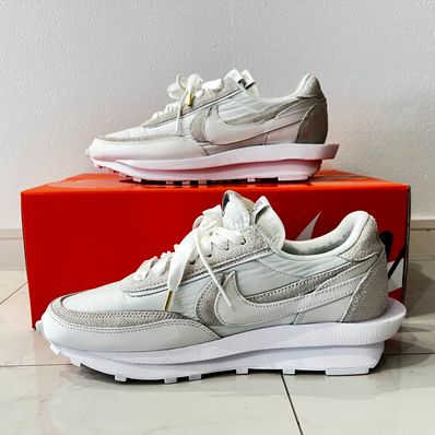 sacai × Nike LDV Waffle "Triple White"