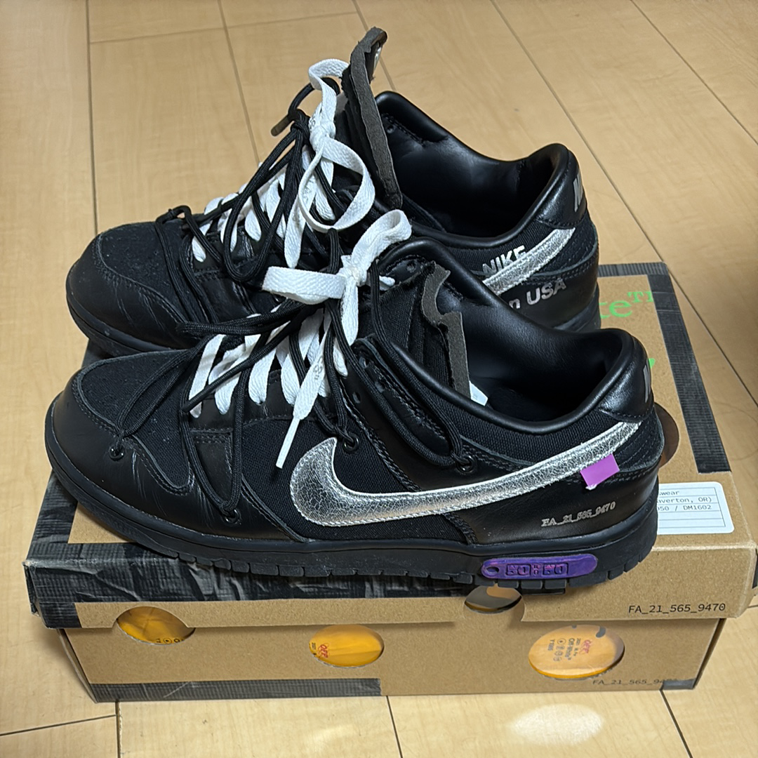 オフホワイト × ナイキ ダンク ロー 1 of 50 "ロット50"