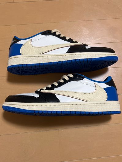 Travis Scott × fragment design × Nike Air Jordan 1 Low OG SP "Military Blue"