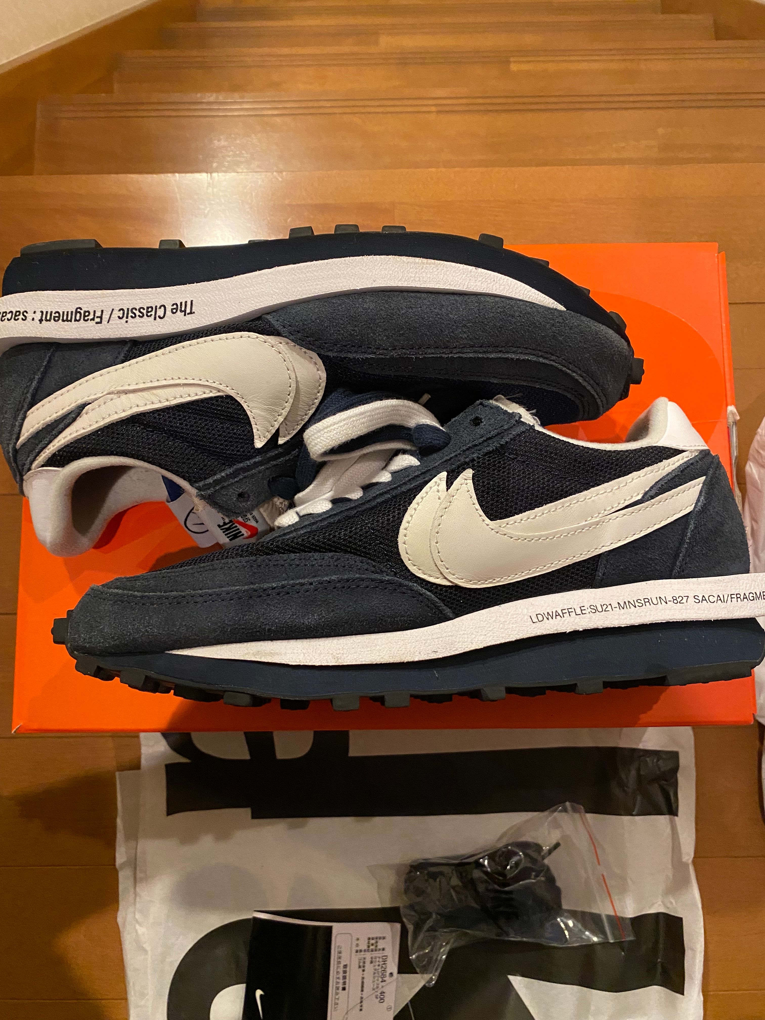 Fragment × sacai × Nike LD Waffle "Blackended Blue"