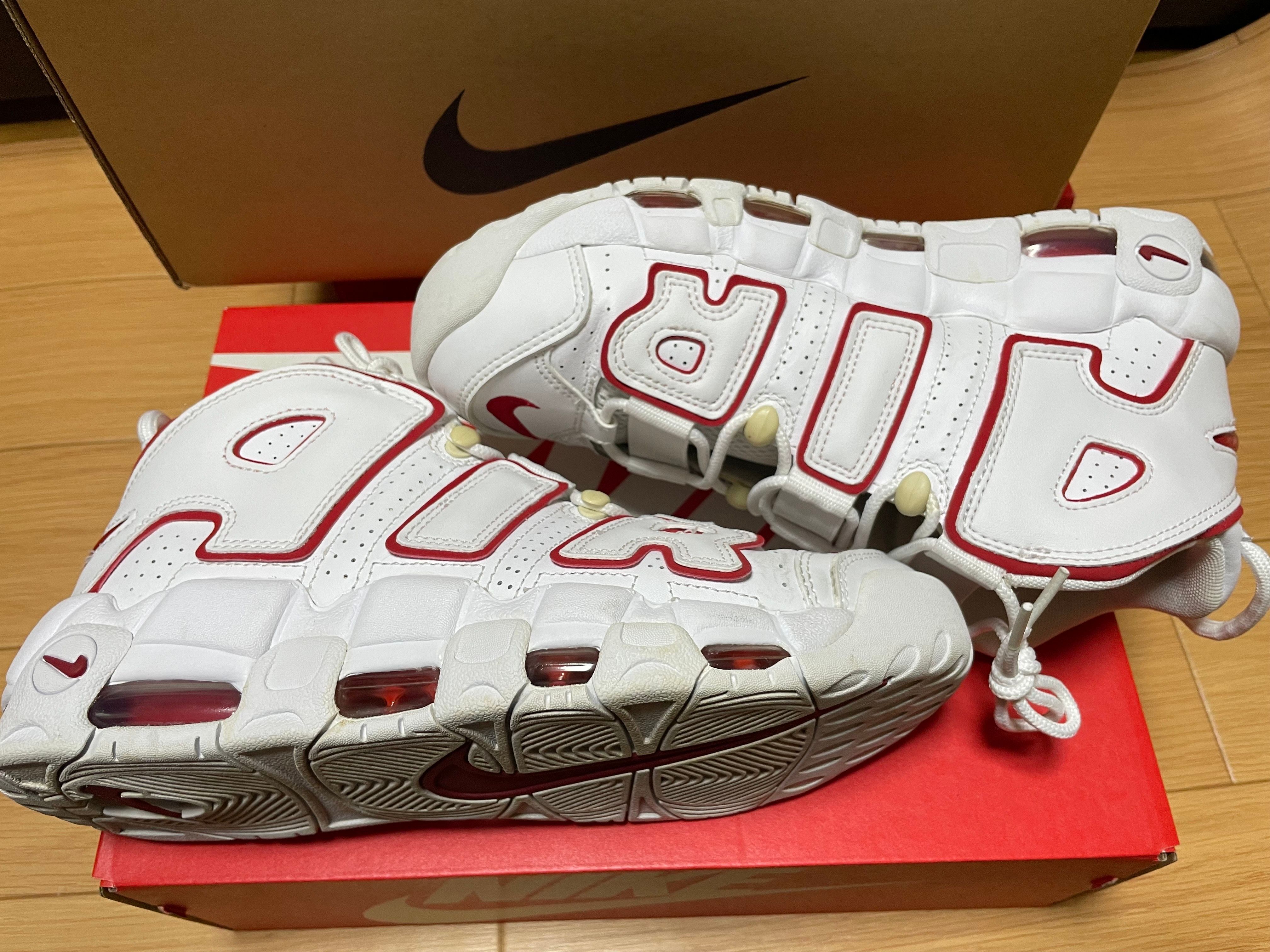 NIKE AIR MORE UPTEMPO "WHITE/VARSITY RED" (2021)