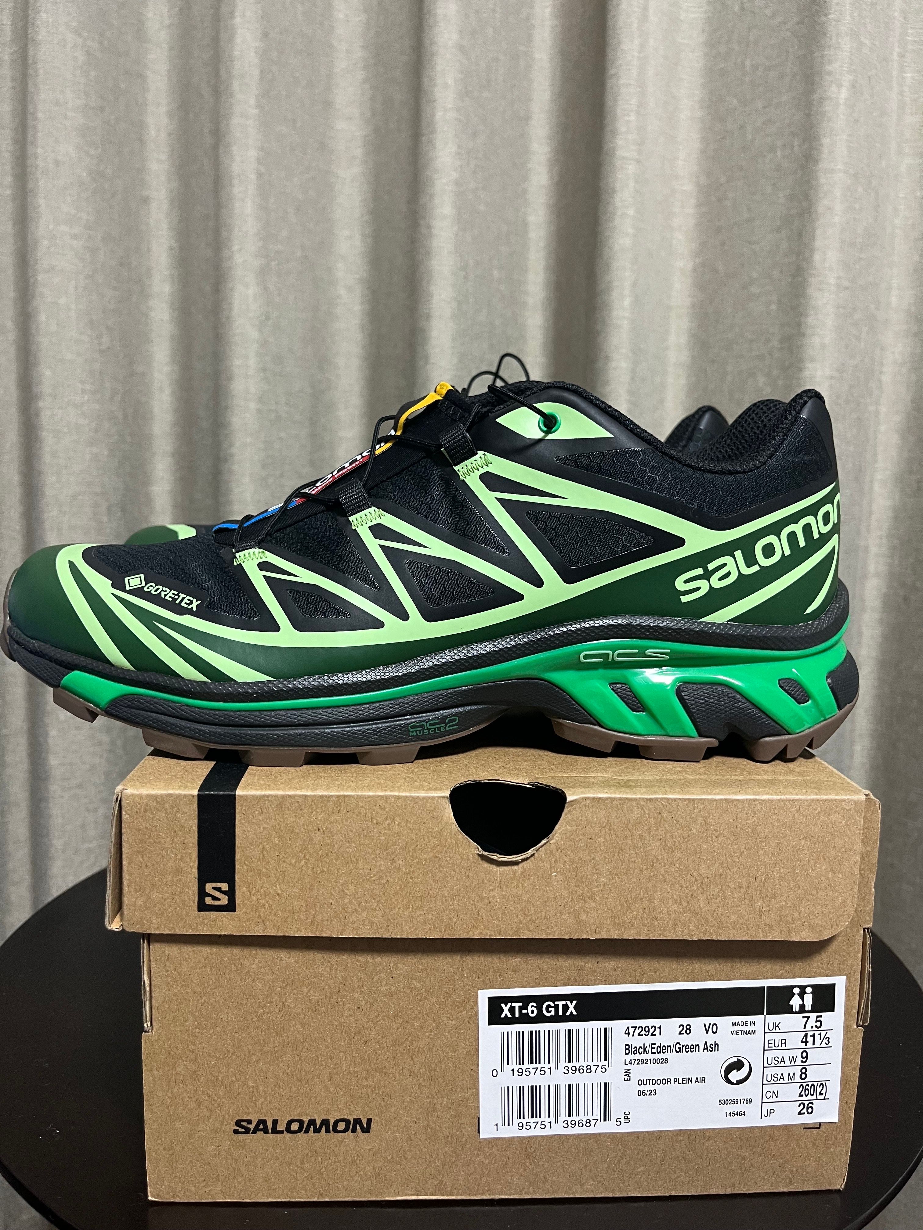 Salomon XT-6 GORE-TEX "Black/Eden/Green Ash"
