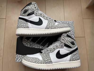 Nike GS Air Jordan 1 High OG "White Cement"
