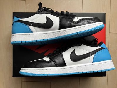 Nike Air Jordan 1 Low OG "Black and Dark Powder Blue/UNC"