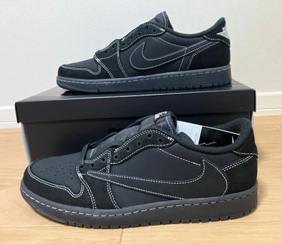 Travis Scott × Nike Air Jordan 1 Low OG SP "Black Phantom"