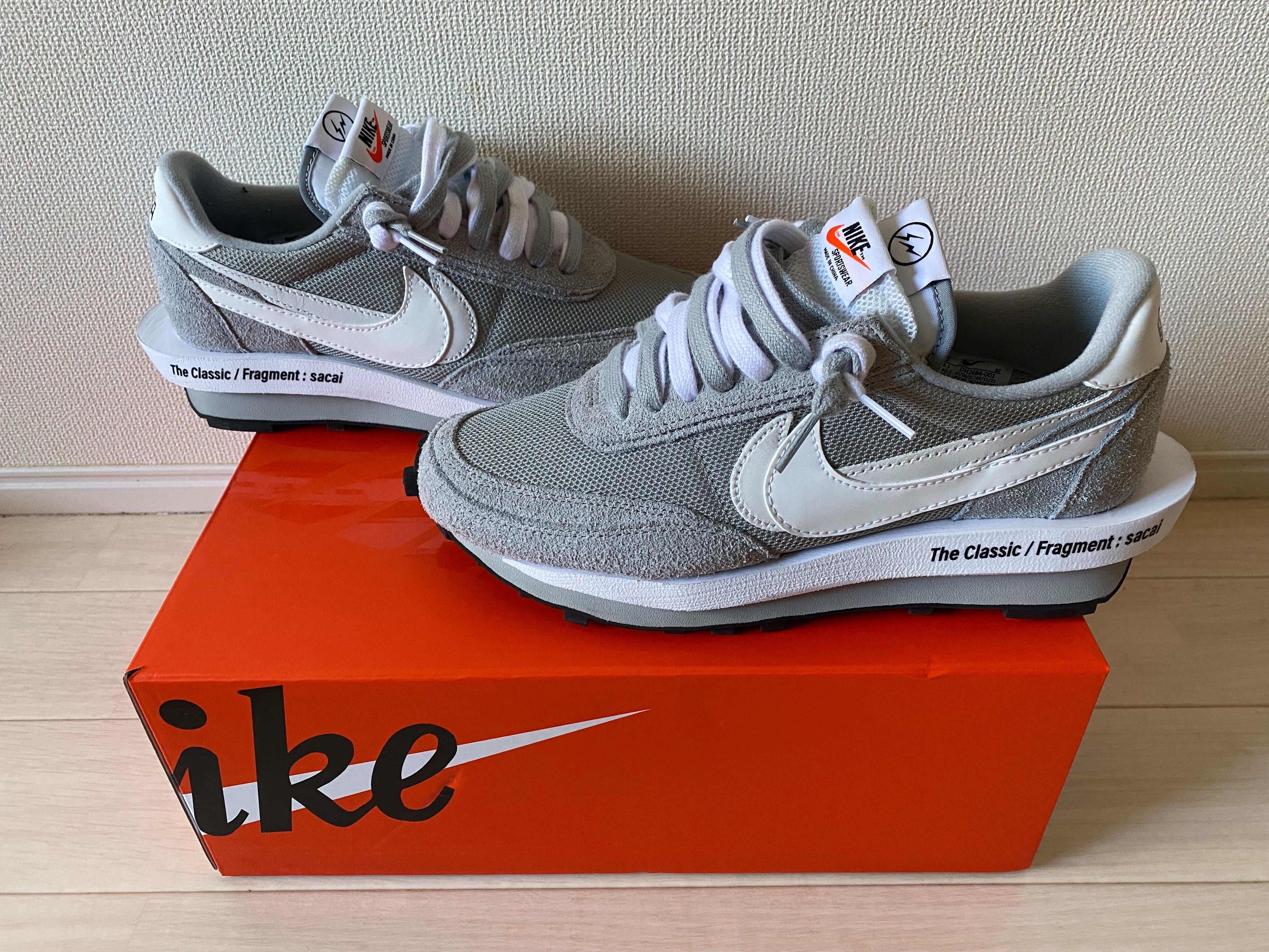 Fragment × sacai × Nike LD Waffle "Light Smoke Grey"