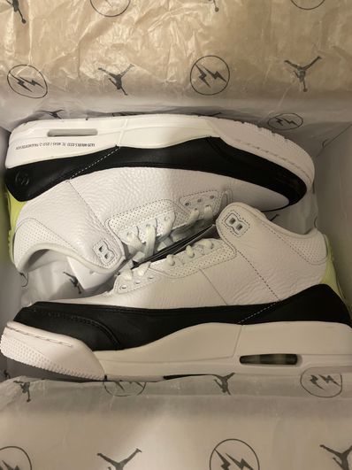 Fragment × Nike Air Jordan 3 "White/Black"