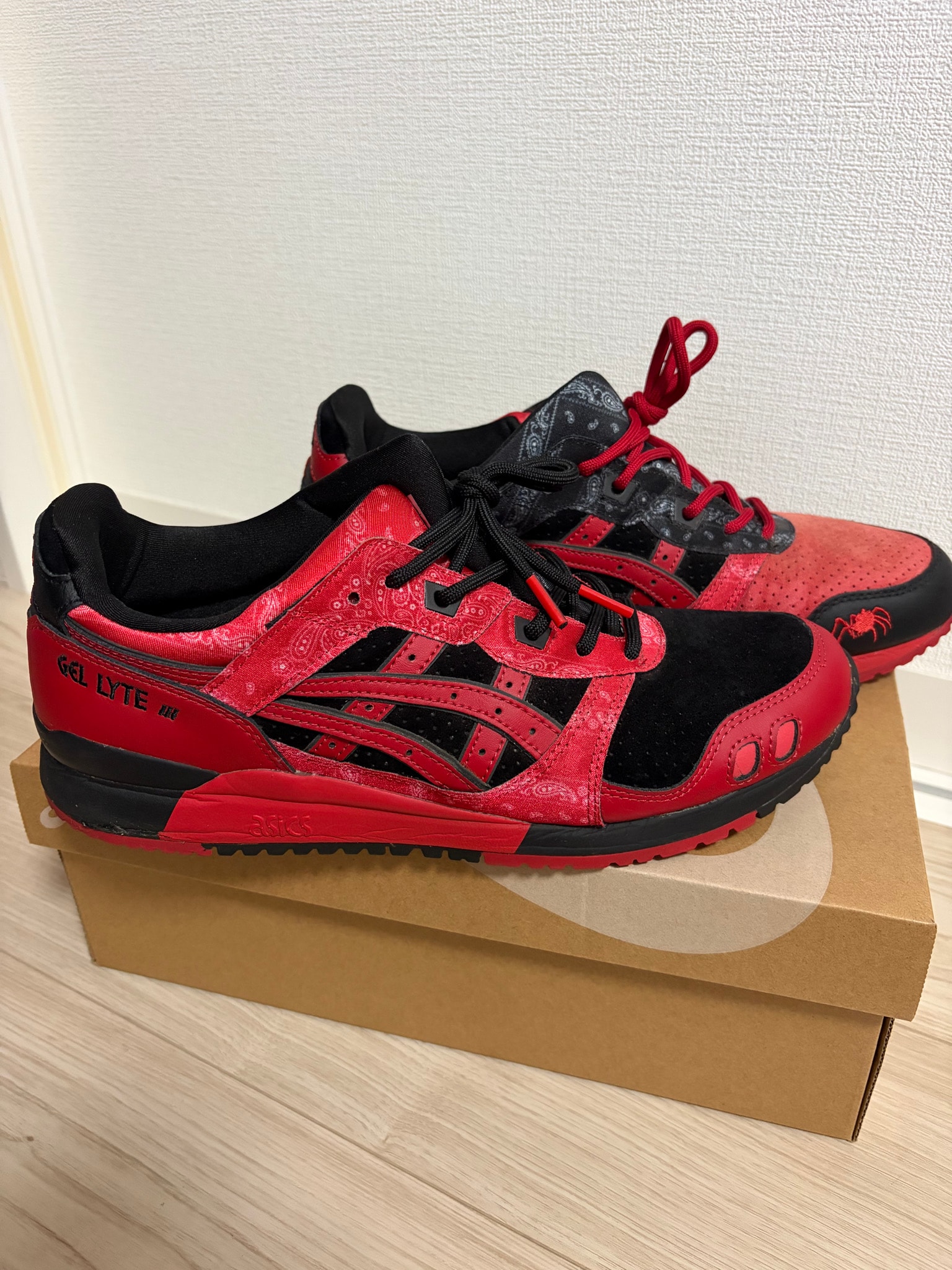 Red Spider × Asics Gel-Lyte 3 "Red/Black"