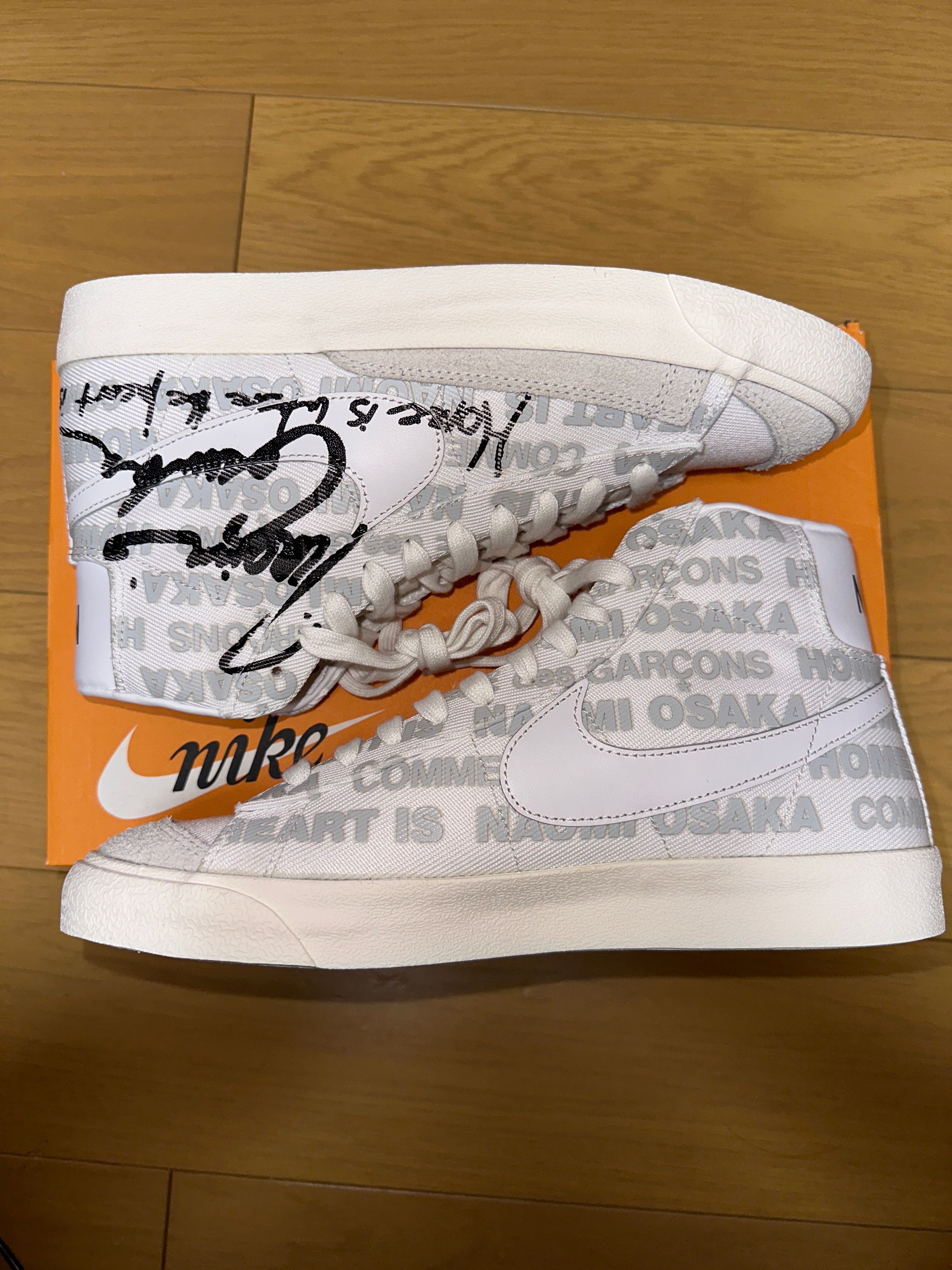 NAOMI OSAKA × COMME des GARCONS HOMME × NIKE BLAZER MID VNTG '77 "WHITE"