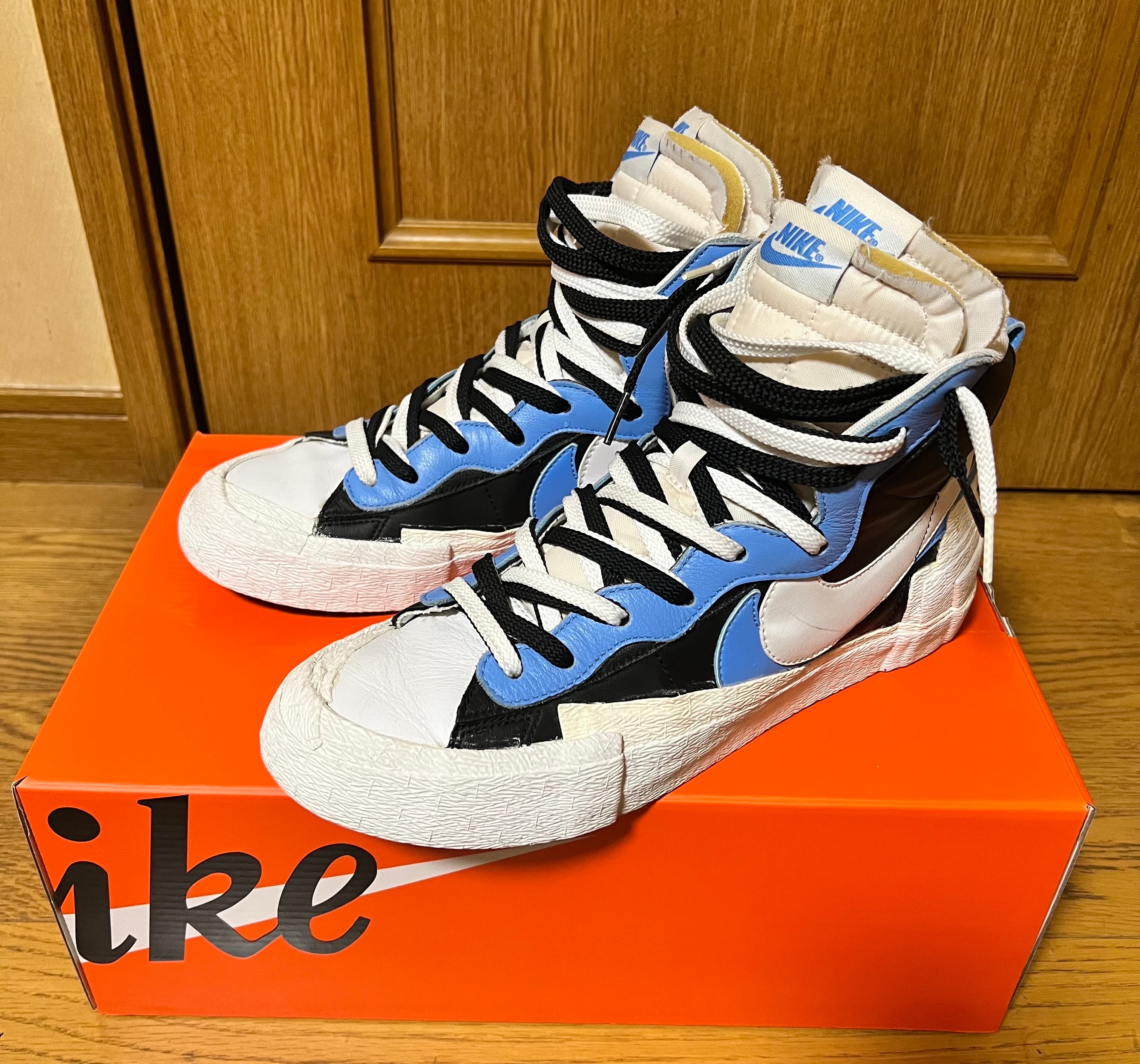 sacai × NIKE BLAZER MID "BLACK / BLUE"
