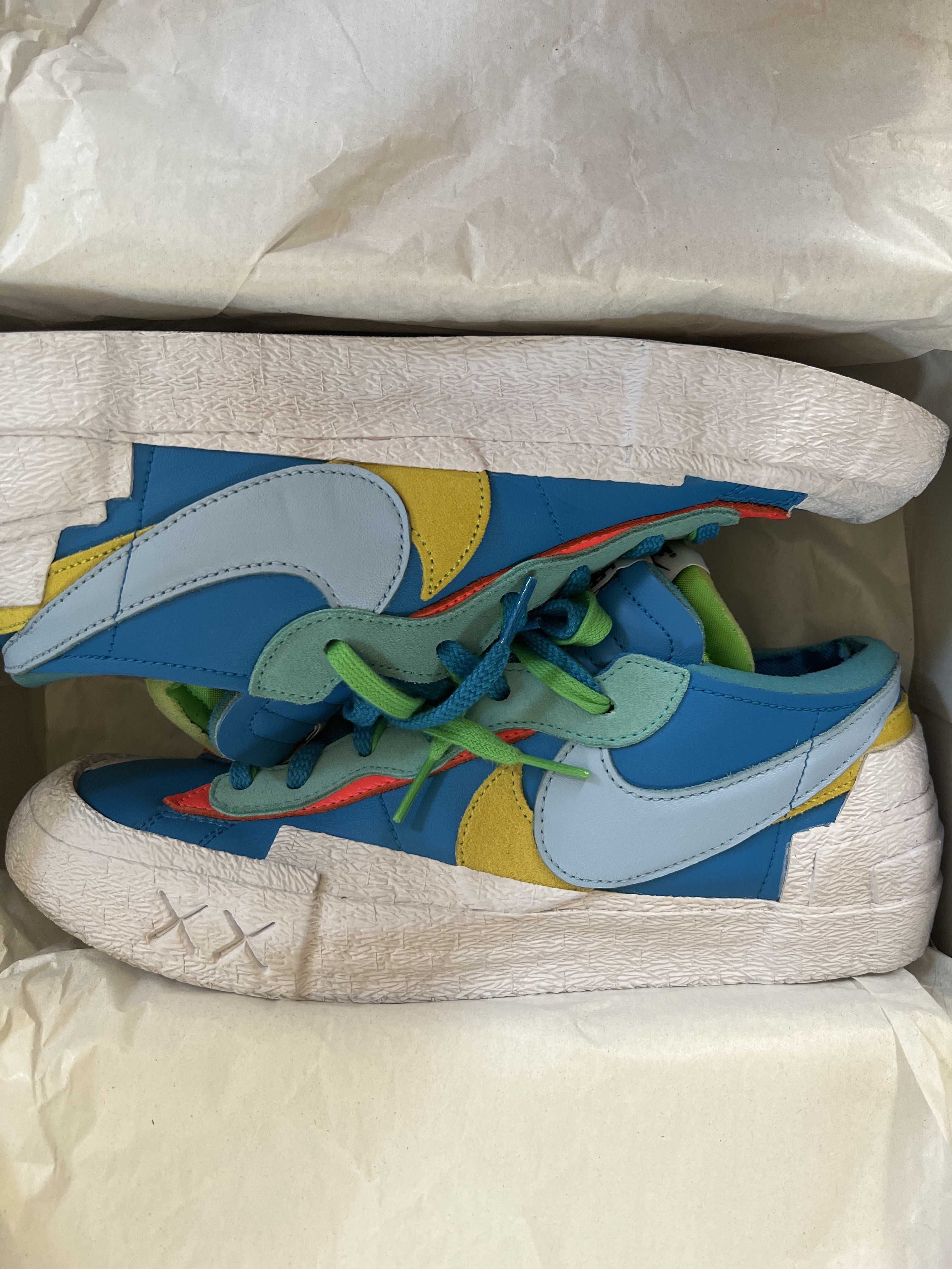 KAWS × sacai × Nike Blazer Low "Neptune Blue"