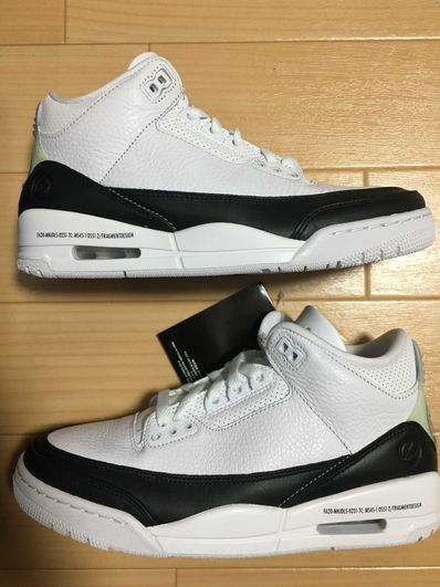 Fragment × Nike Air Jordan 3 "White/Black"