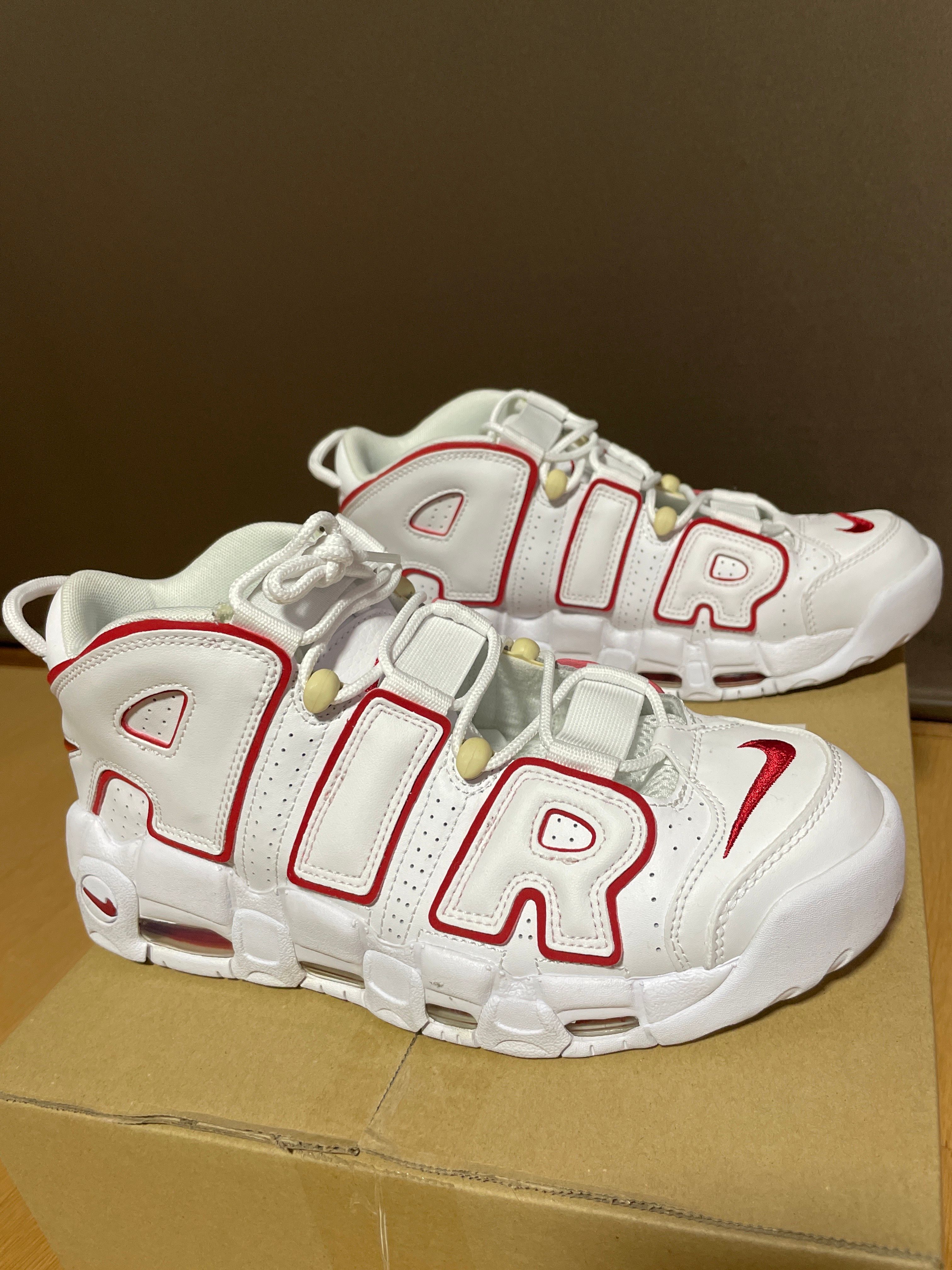 NIKE AIR MORE UPTEMPO "WHITE/VARSITY RED" (2021)