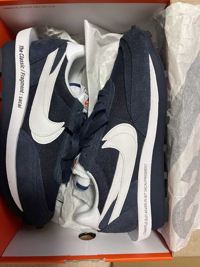 Fragment × sacai × Nike LD Waffle "Blackended Blue"