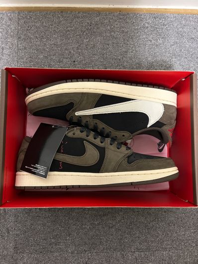 Travis Scott × Nike Air Jordan 1 Low OG SP-T "Black/Dark Mocha"