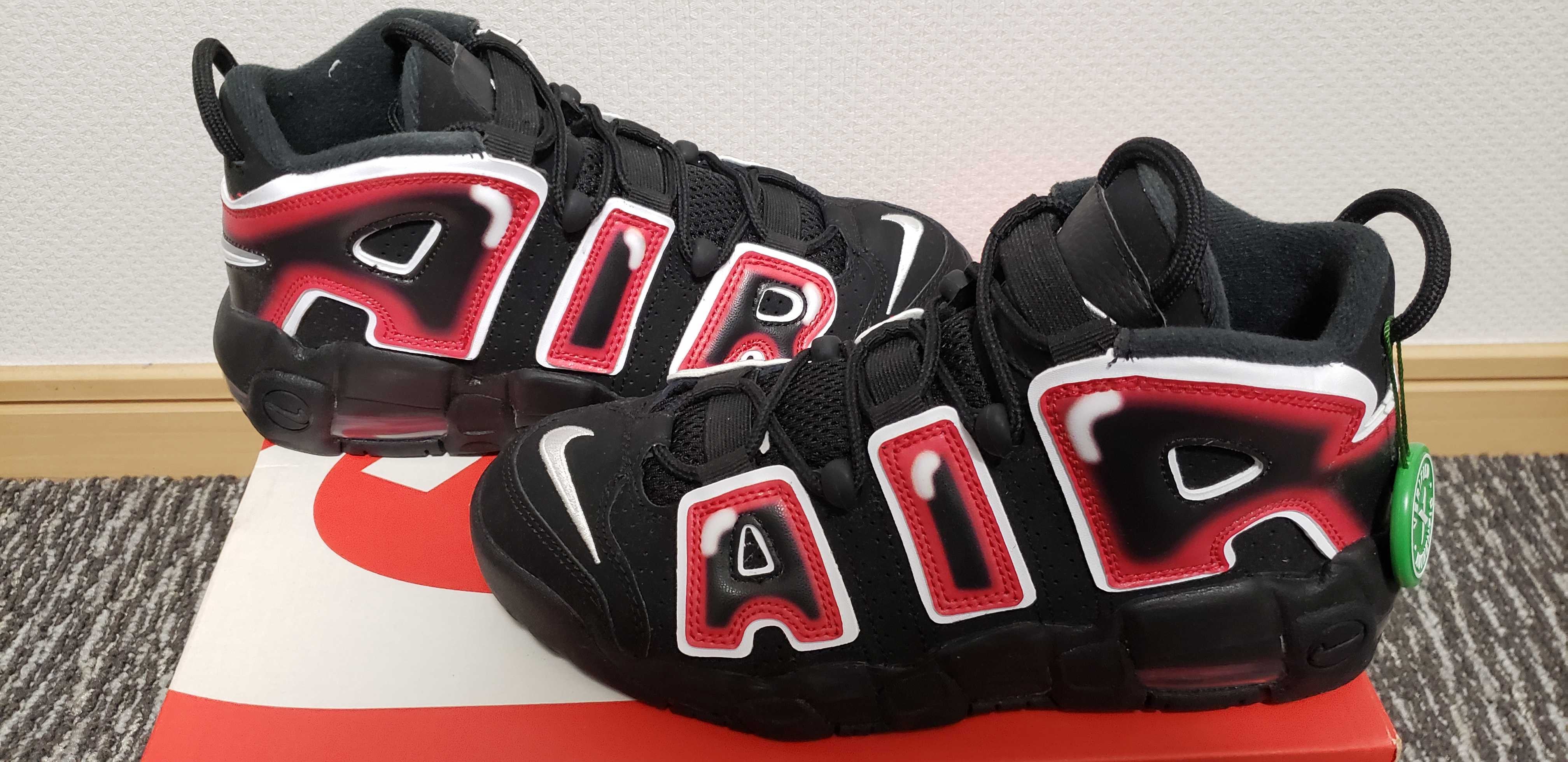 NIKE AIR MORE UPTEMPO GS "LASER CRIMSON"