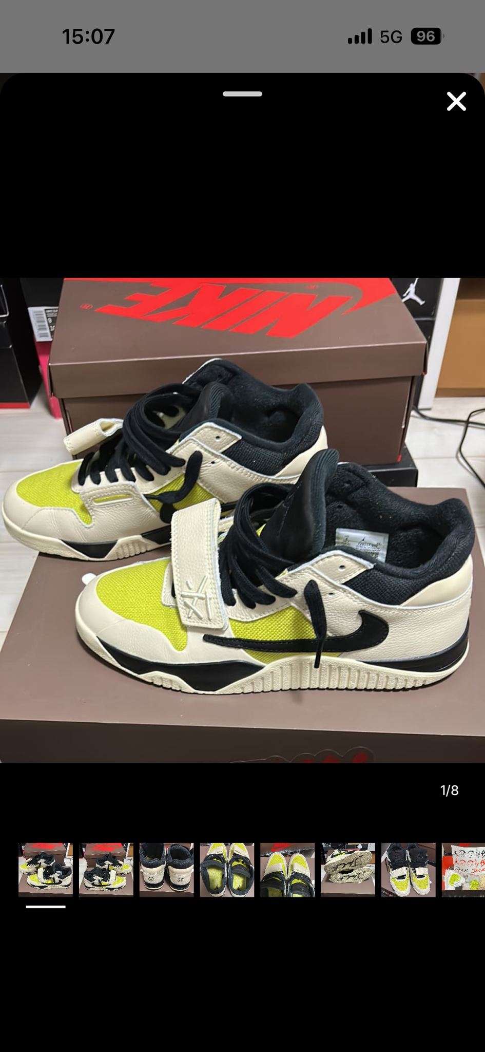 Travis Scott × Nike Jordan Jumpman Jack TR CJ1 T-Rexx "Bright Cactus"