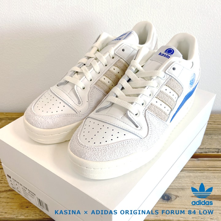Kasina × adidas Forum 84 Low "Off White/Supplier Color/Grey One"