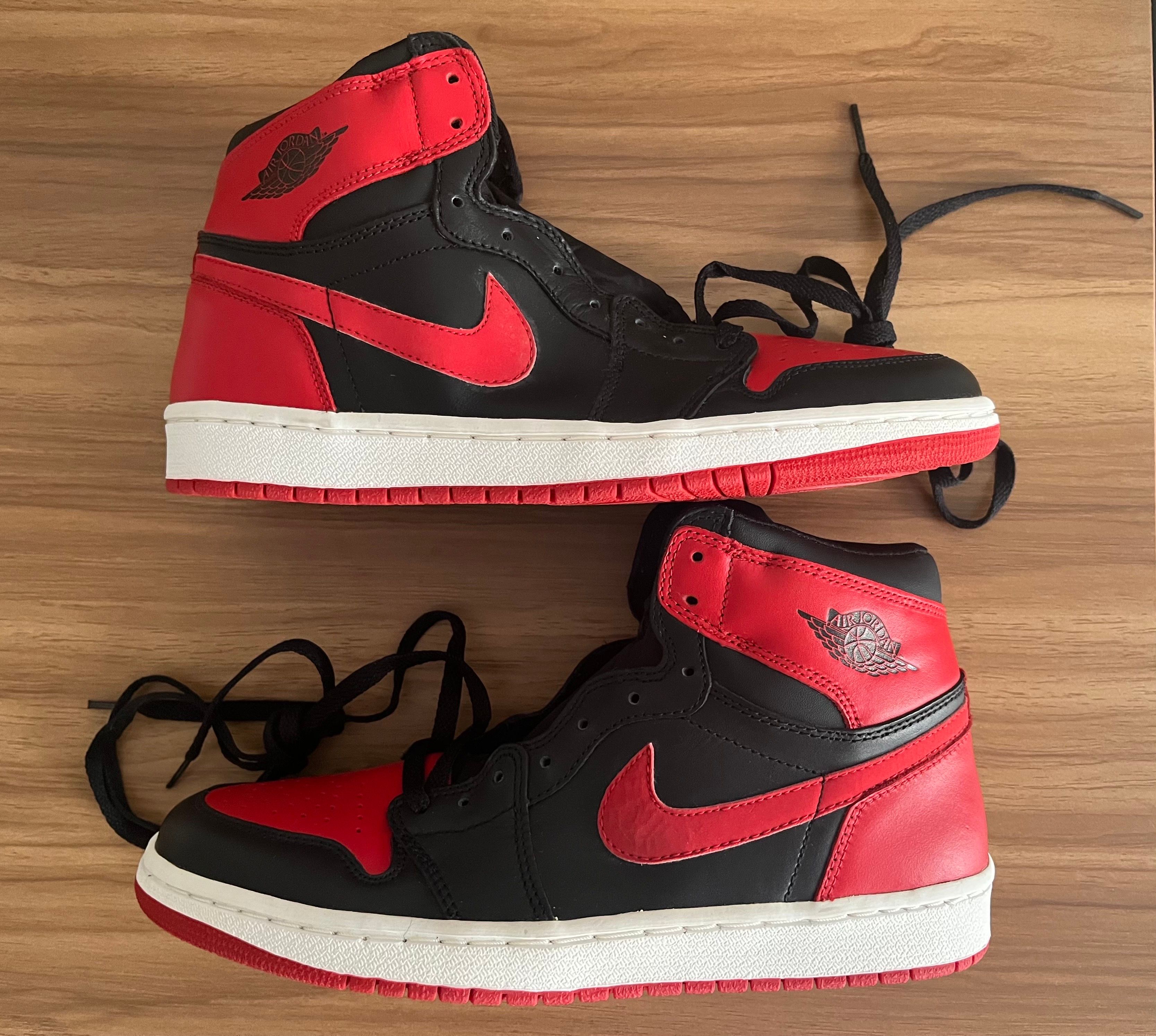 Nike Air Jordan 1 Retro High "Black Varsity Red/Bred"(2001)