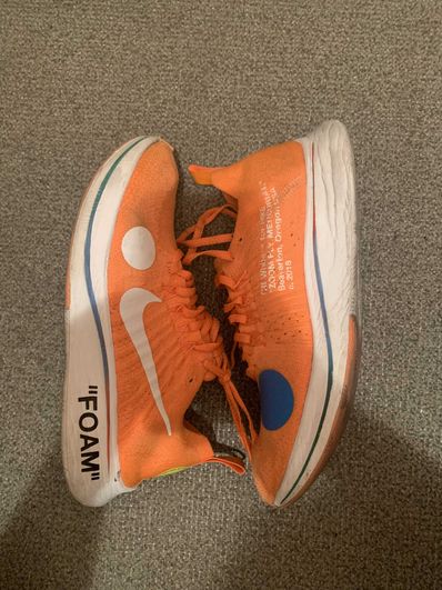 Off-White × Nike Zoom Fly Mercurial Flyknit "Total Orange/White/Volt"