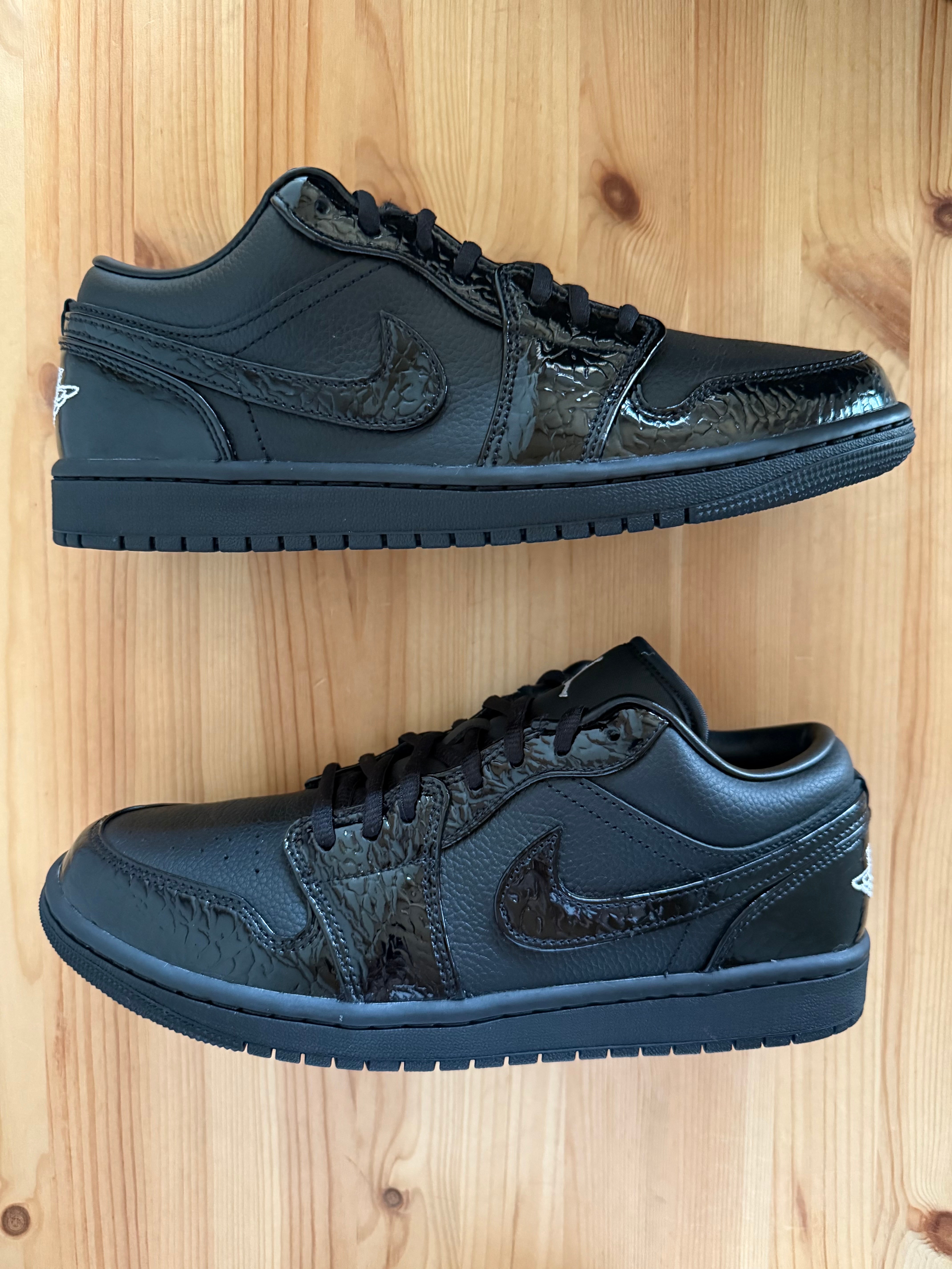 Nike Women's Air Jordan 1 Low SE "Black Croc"