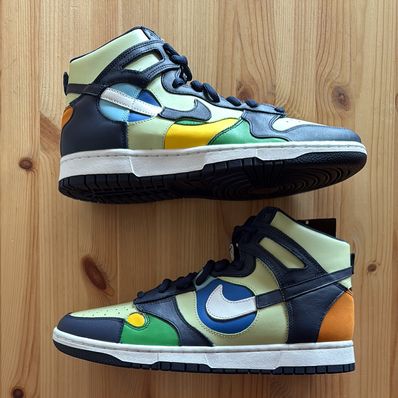Nike Women's Dunk High "Pistachio and Midnight Navy"