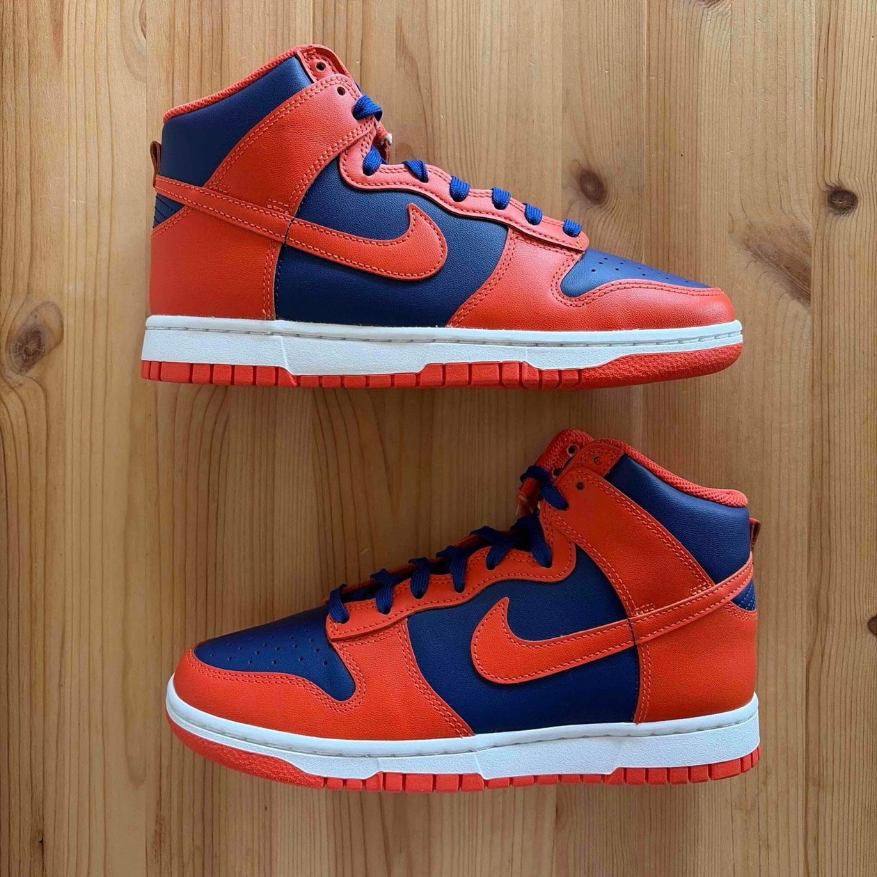 Nike Dunk High Retro "Orange and Deep Royal"