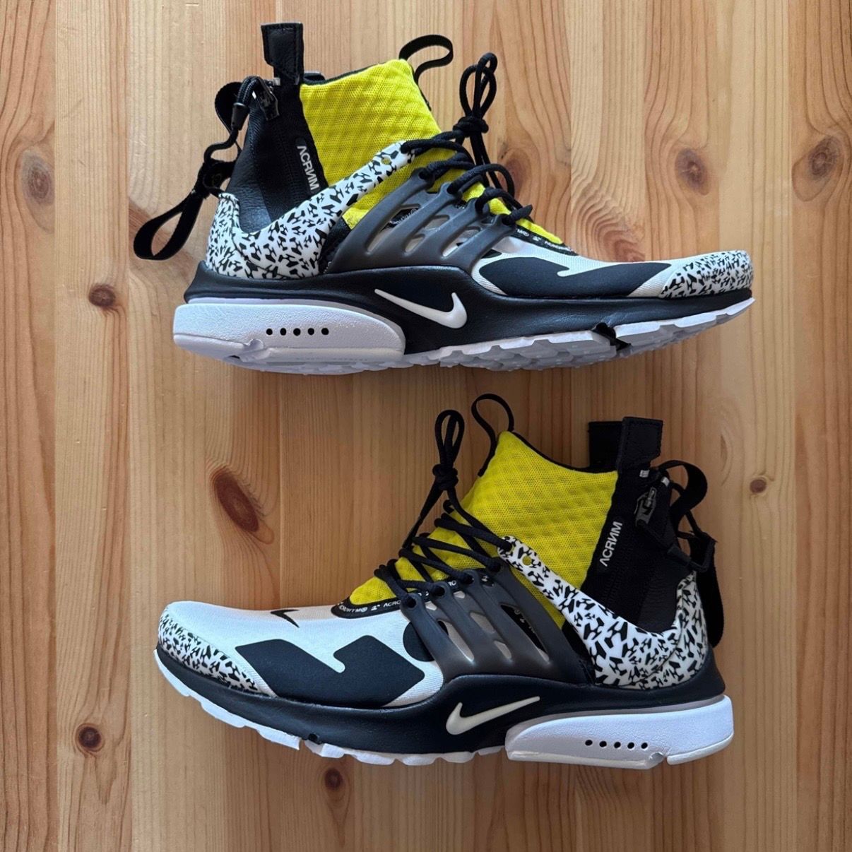 ACRONYM × Nike Air Presto Mid "White/Black/Dynamic Yellow"