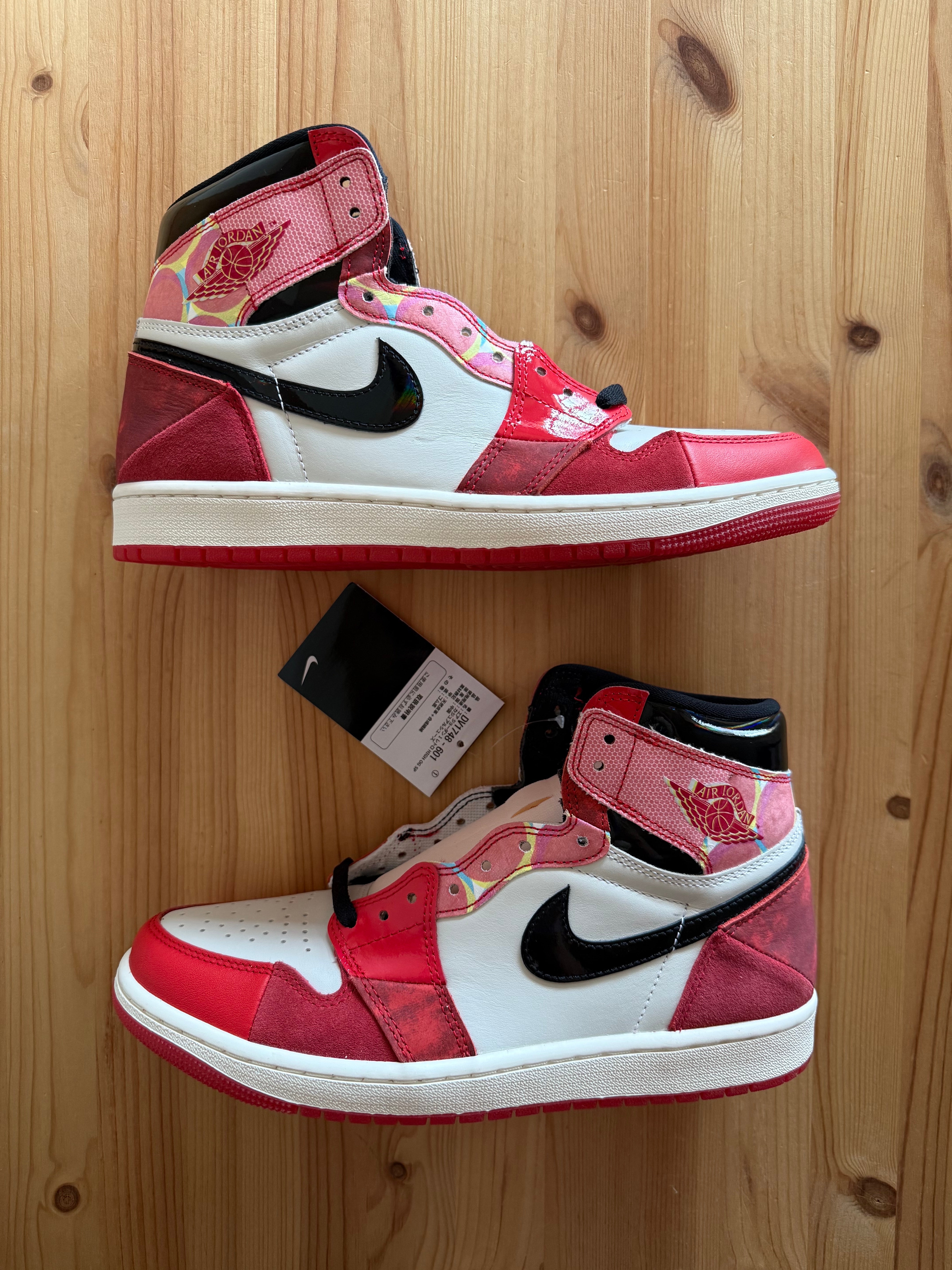 Spider-Man × Nike Air Jordan 1 Retro High OG SP "Spider-Man: Across the Spider-Verse/University Red"