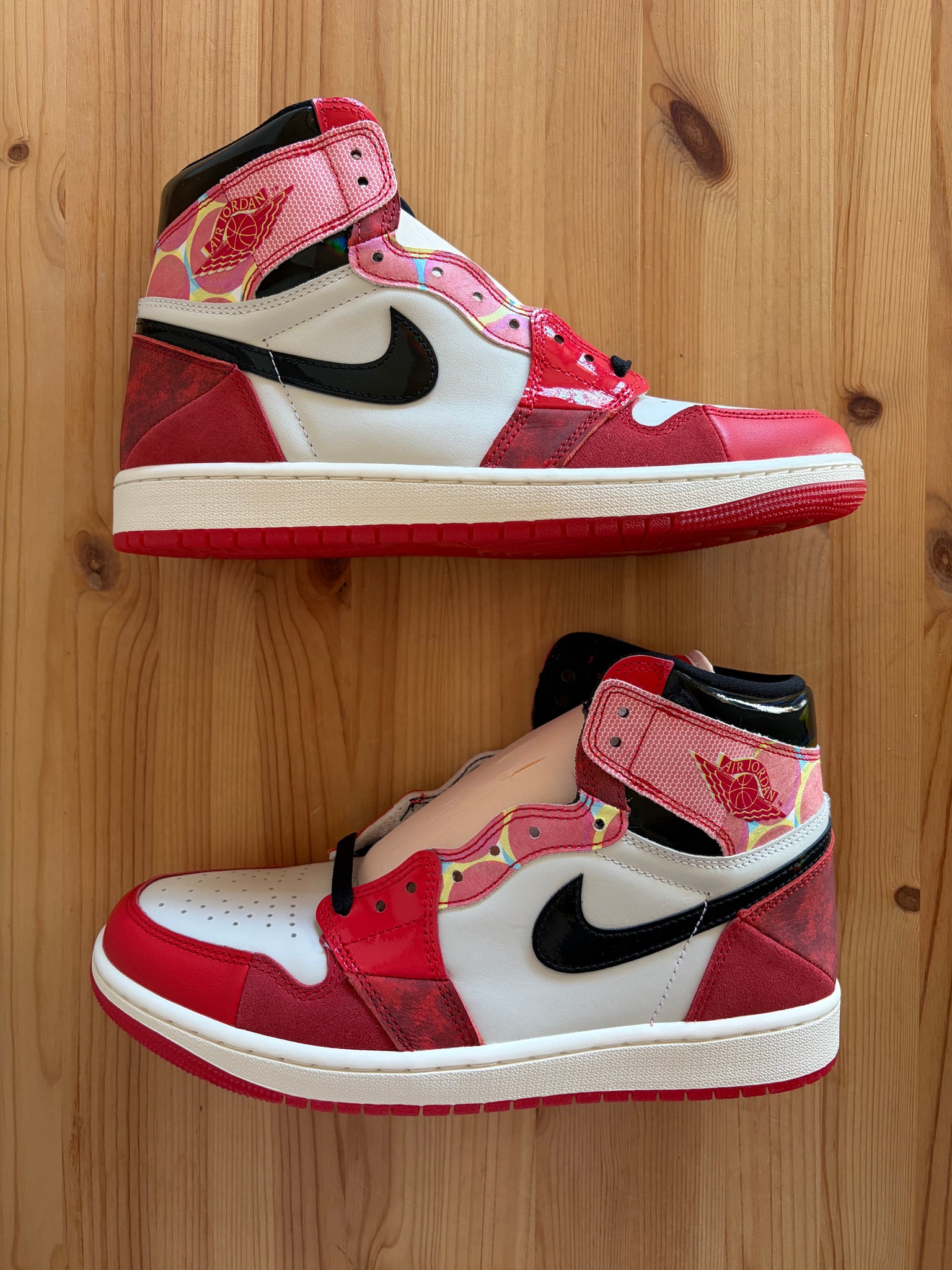 Spider-Man × Nike Air Jordan 1 Retro High OG SP "Spider-Man: Across the Spider-Verse/University Red"