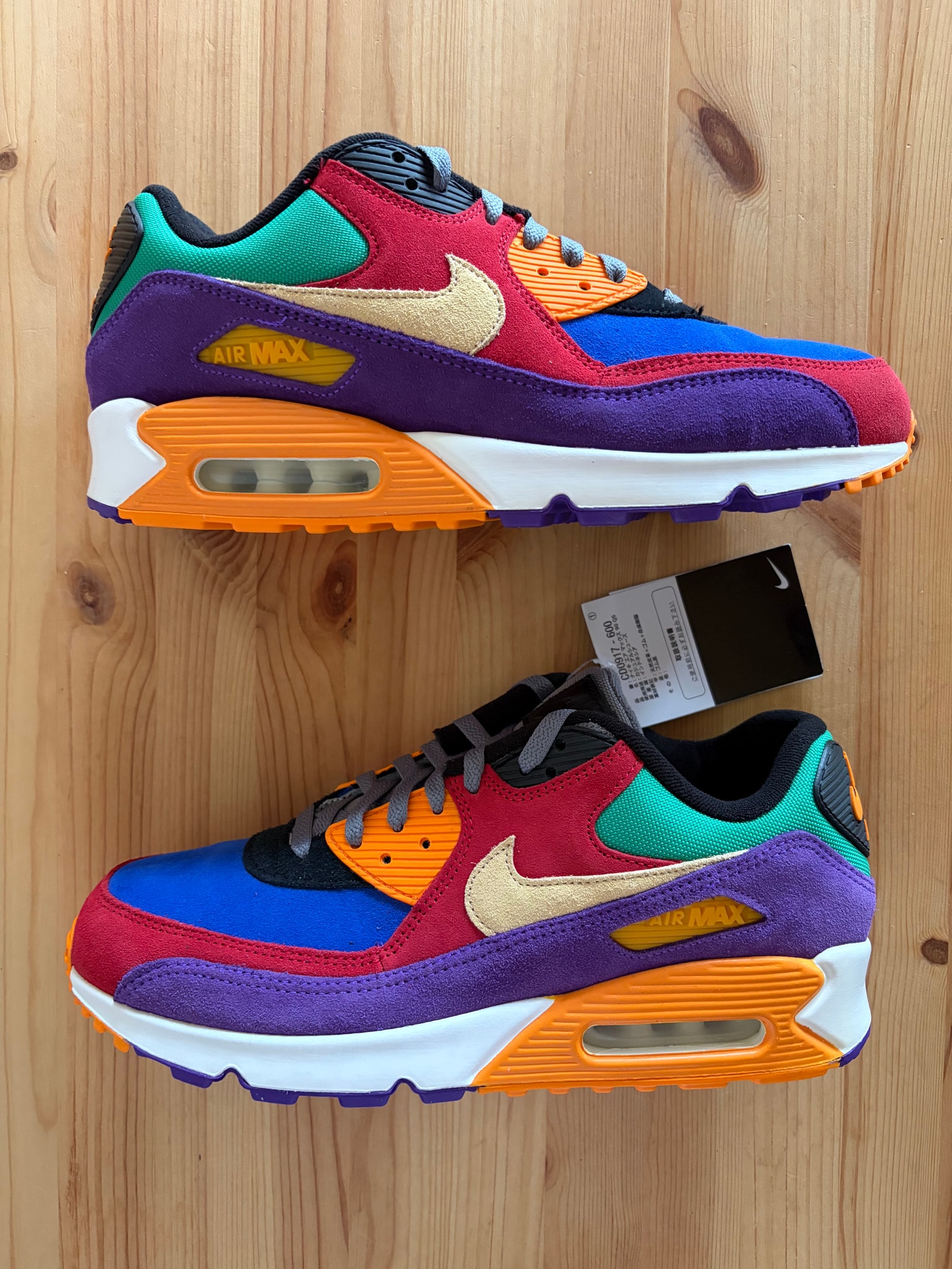 NIKE AIR MAX 90 "VIOTECH UNIVERSITYRED/PALE VANILLA/HYPER GRAPE"