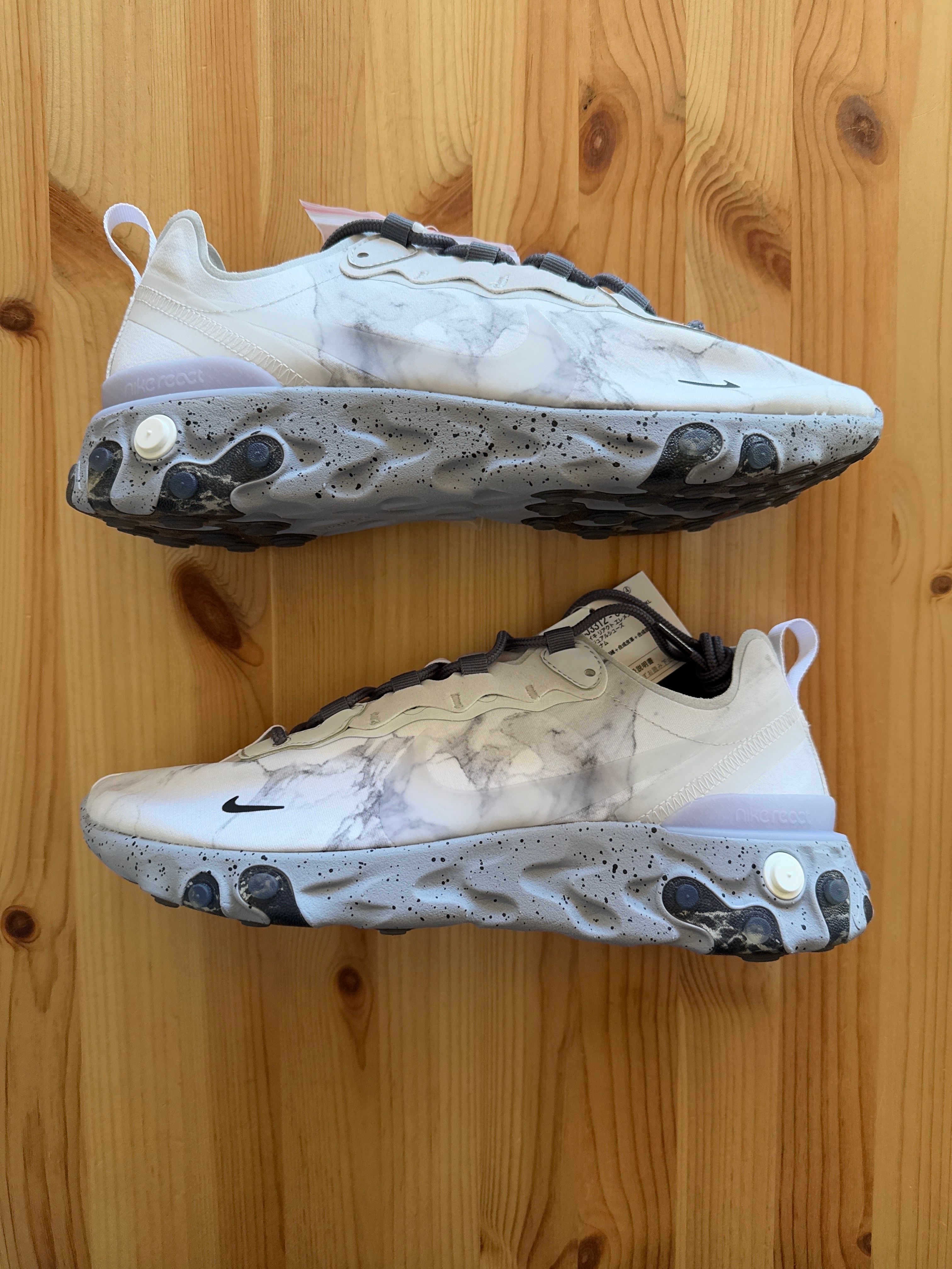 KENDRICK LAMAR×NIKE REACT ELEMENT 55 "PURE PLATINUM/CLEAR-WOLF GREY-BLACK"