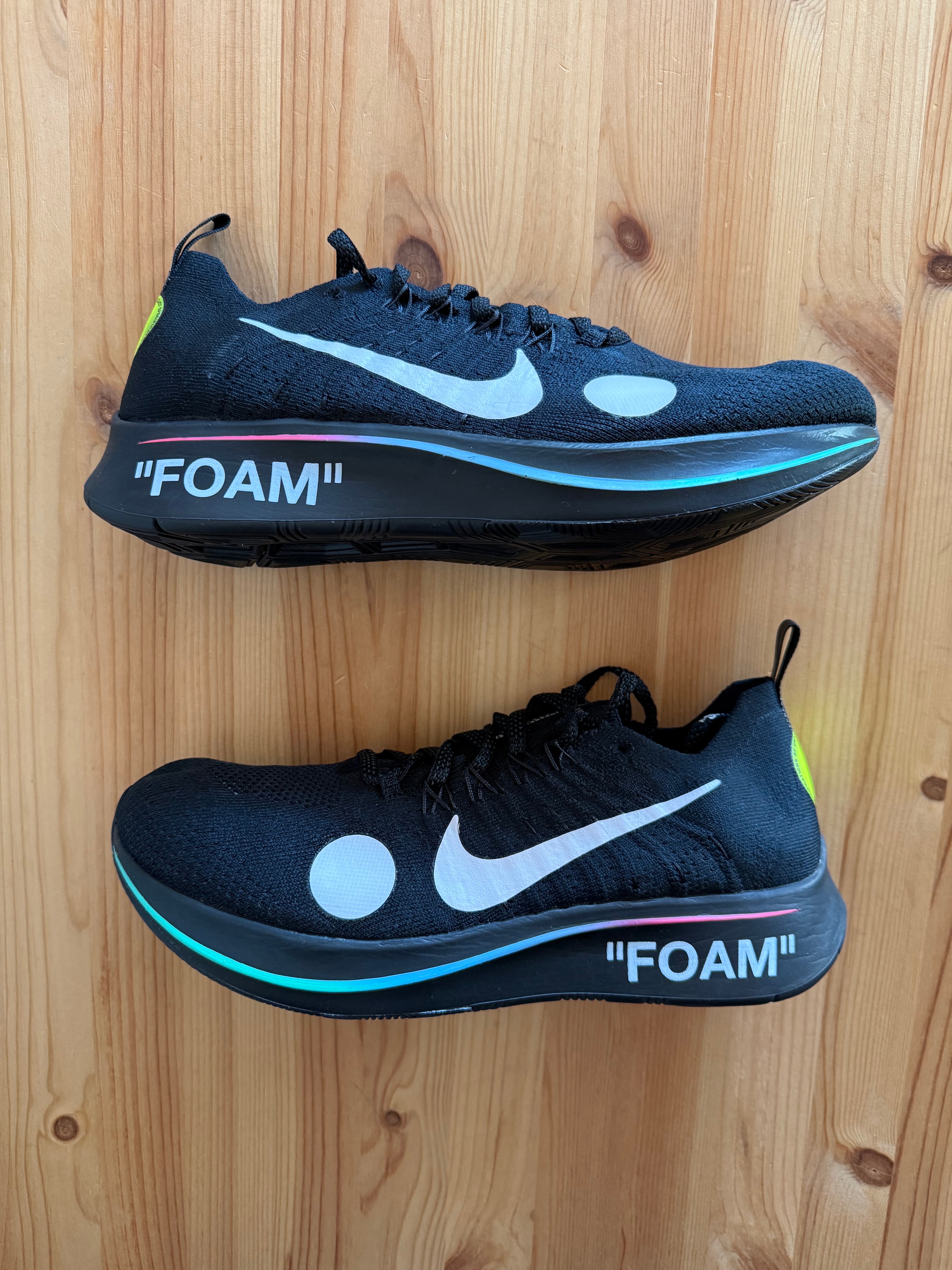 Off-White × Nike Zoom Fly Mercurial Flyknit "Black/White/Volt"
