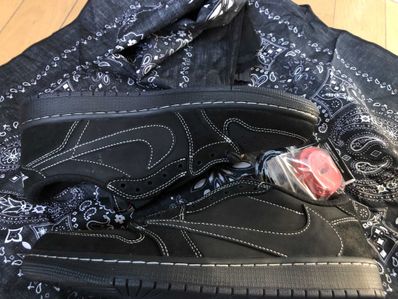 Travis Scott × Nike Air Jordan 1 Low OG SP "Black Phantom"