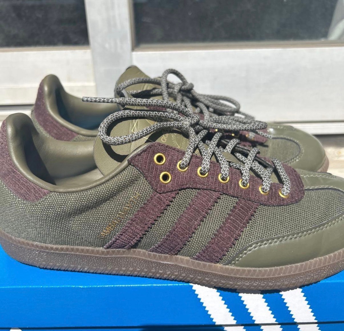 Alwayth × adidas Samba OG "Olive Straighter/Shadow Brown/Matte Gold"