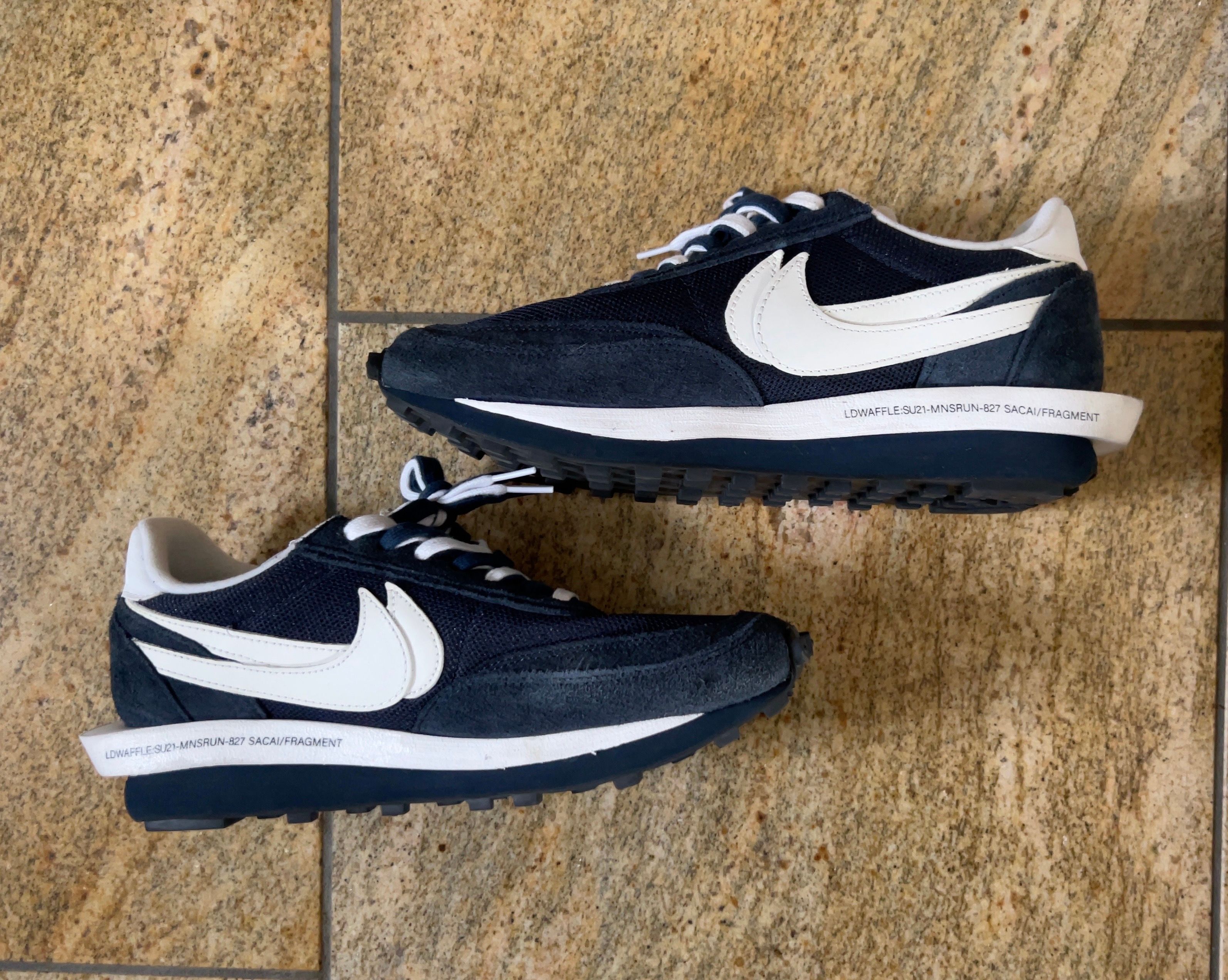 Fragment × sacai × Nike LD Waffle "Blackended Blue"