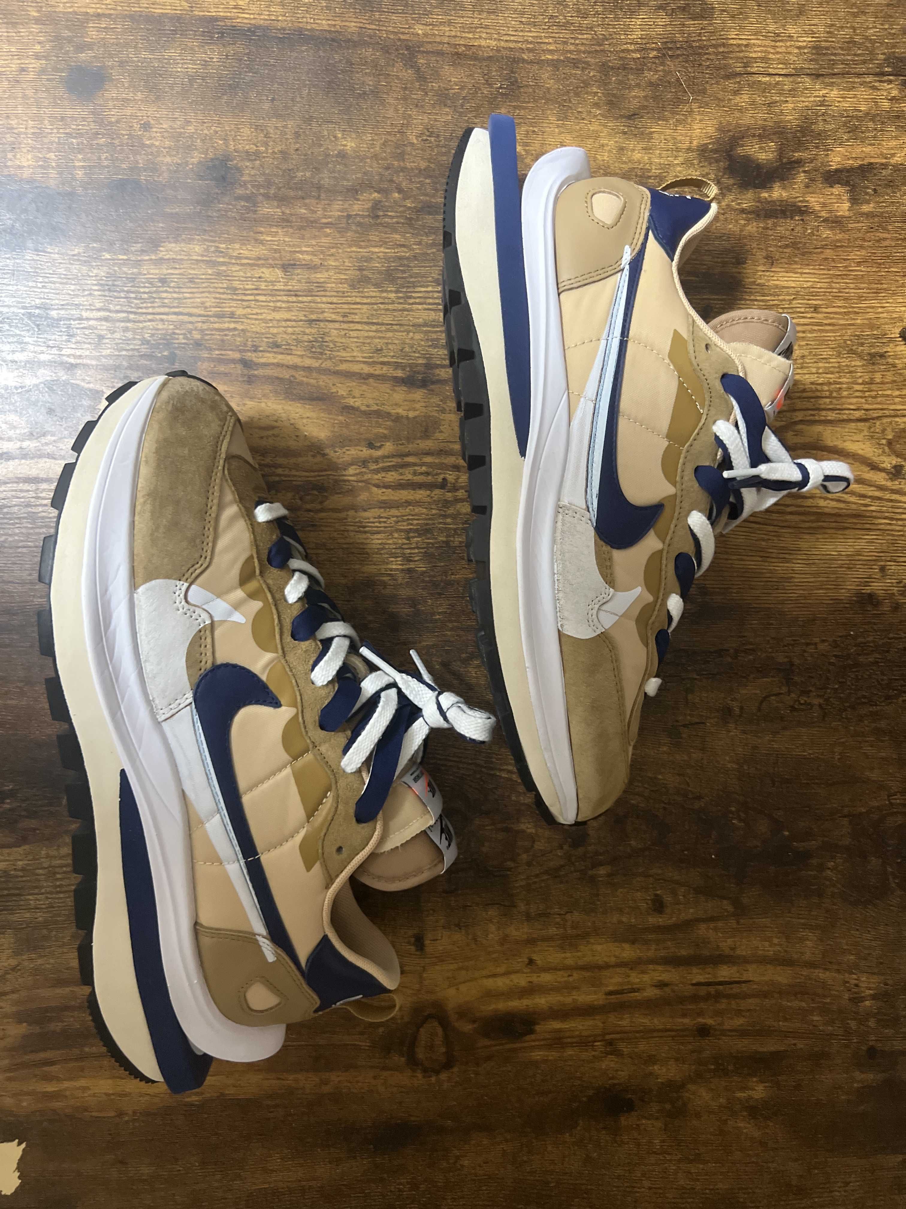 Sacai × Nike Vapor Waffle "Sesame And Blue Void"